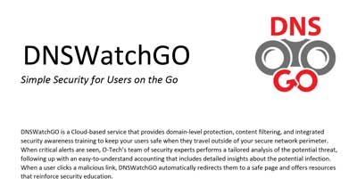 OTech - DNSWatchGO - Cloud-based service that provides domain-level protection