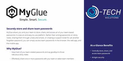 OTech - MyGlue Password Management – Securely store and share team passwords